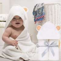 Organic Bamboo Baby Animal Hooded Towel