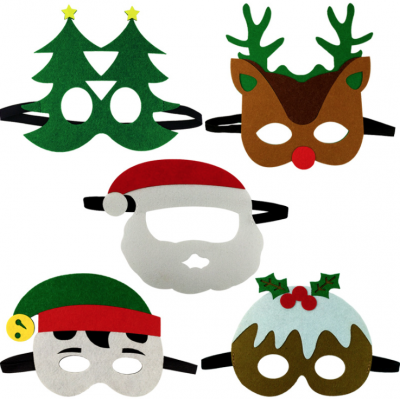 Christmas Party Non-woven fabric Eyeshade Masks for Kids